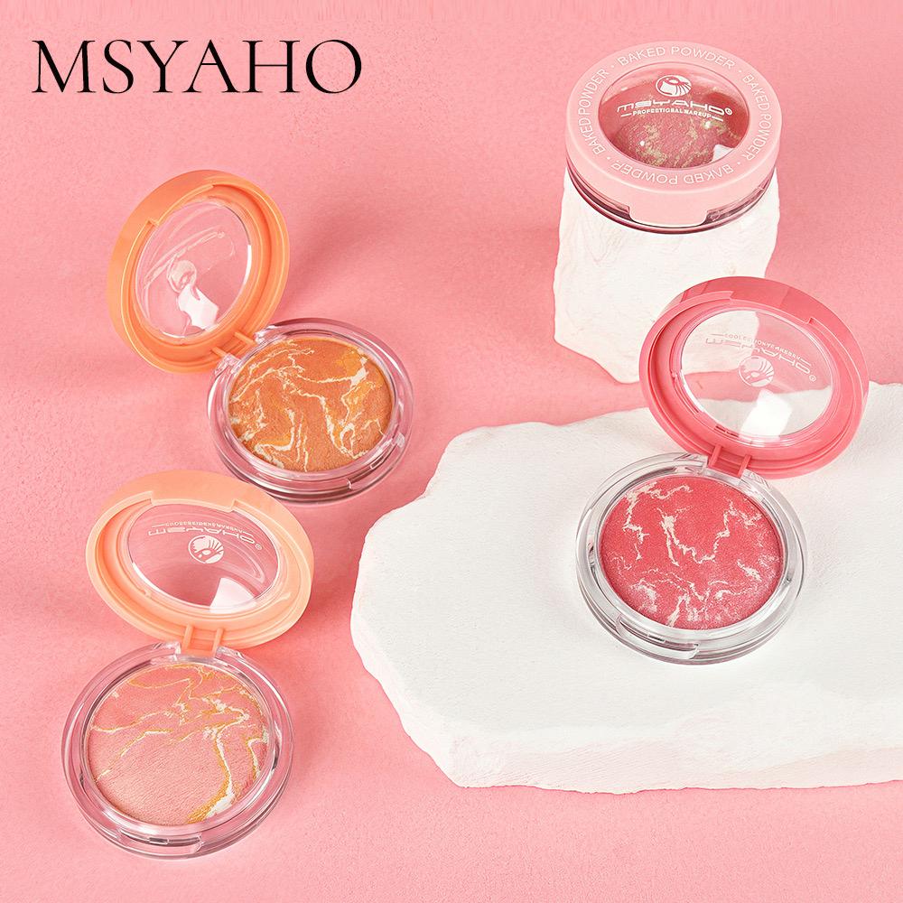 MSYAHO Baked Powder Terra Cota Blush 4Pcs Set