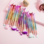 4Pcs Fishtail Shape Brush Set