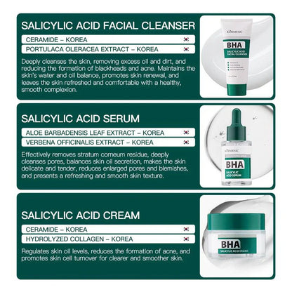 KORMESIC Remove Oil And Reduces Blackheads Salicylic Acid Facial Cleanser 100g