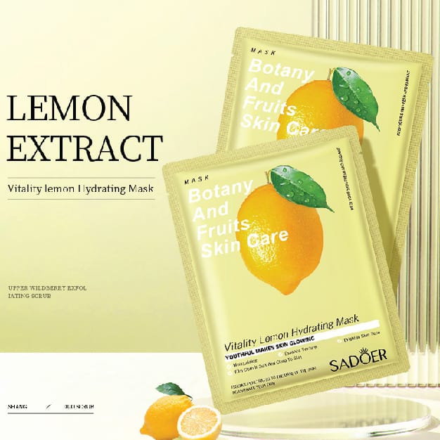 Sadoer Botany And Fruits Lemon Hydrating Face Sheet Mask