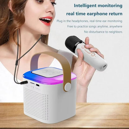 Portable Wireless Bluetooth Mini Karaoke Machine With Microphone And Bluetooth Speaker