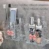 Multifunctional Crystal Acrylic Wall Mounted Bow Vanity Storage Box Elegant Caddy Organizer