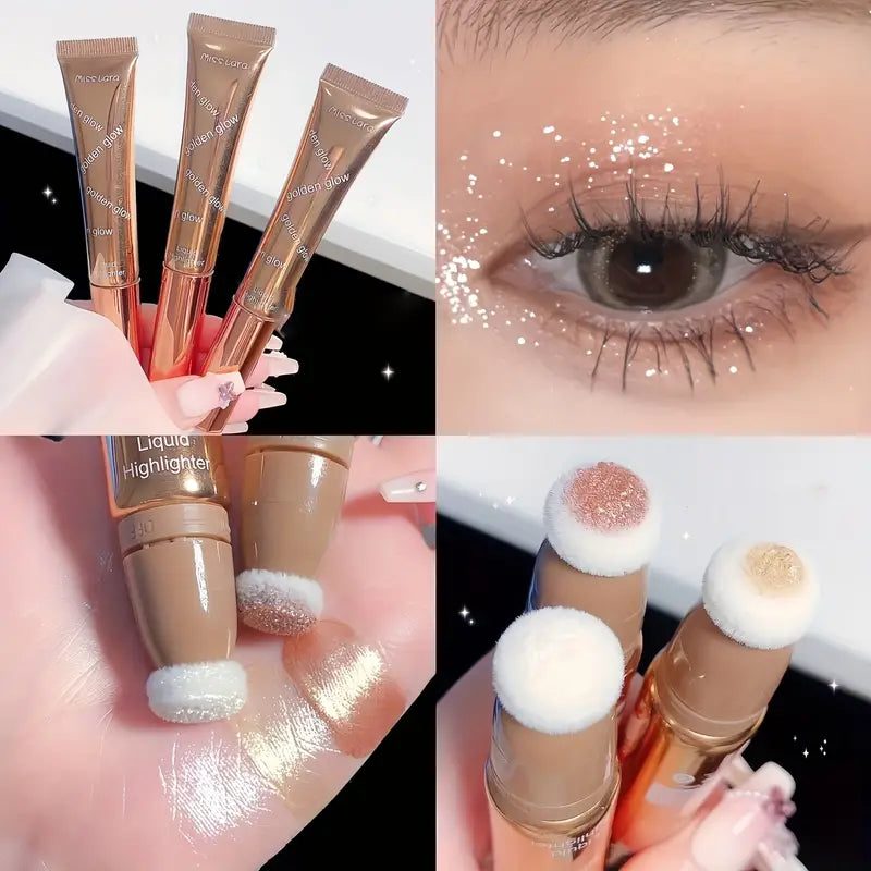 Brightening Shimmer Glitter Sparkle Liquid Highlighter Eyeshadow Stick