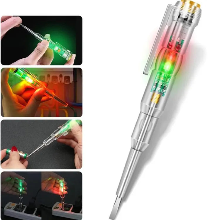 Voltage Detector Pencil Tester Non-Contact Electric Tester Detector Probe with LED High Brightness