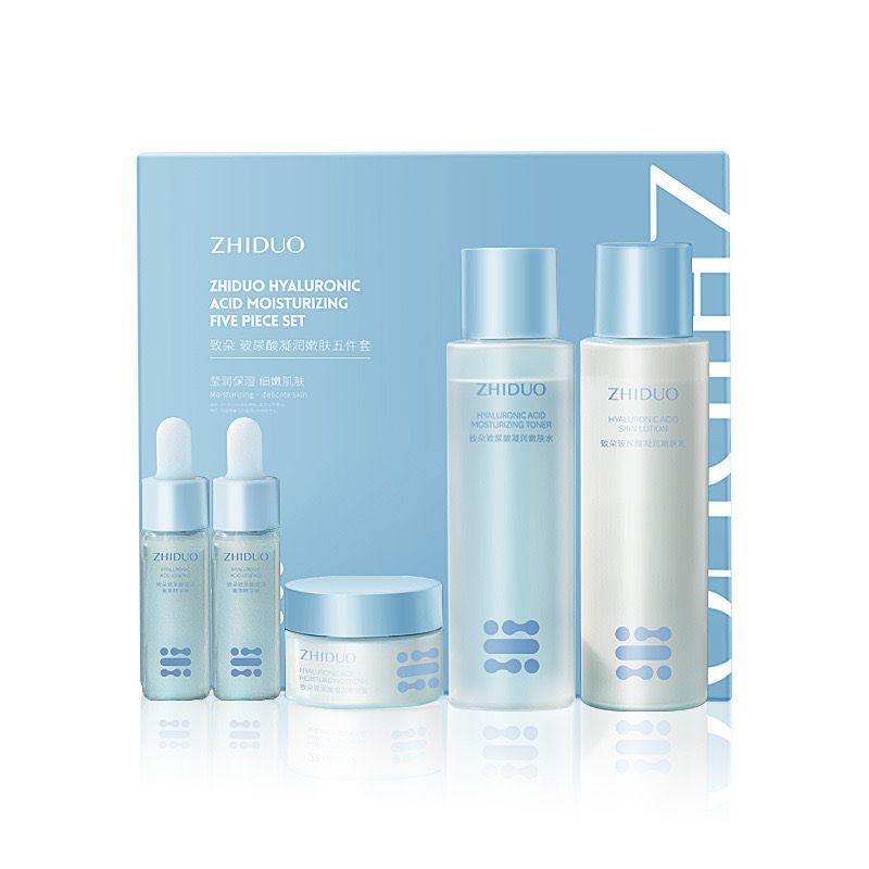 Zhiduo Hyaluronic Acid Moisturizing Facial Skin Care Gift Set 5Pcs Set