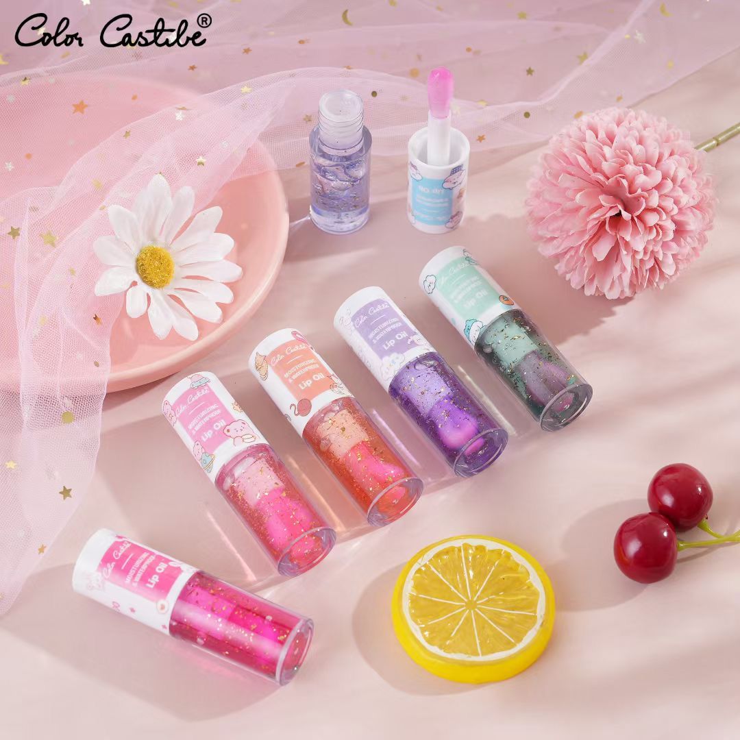 Color Castle Moisturizing And Waterproof Lip Oil 6Pcs Set