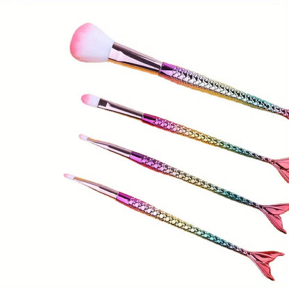 4Pcs Fishtail Shape Brush Set