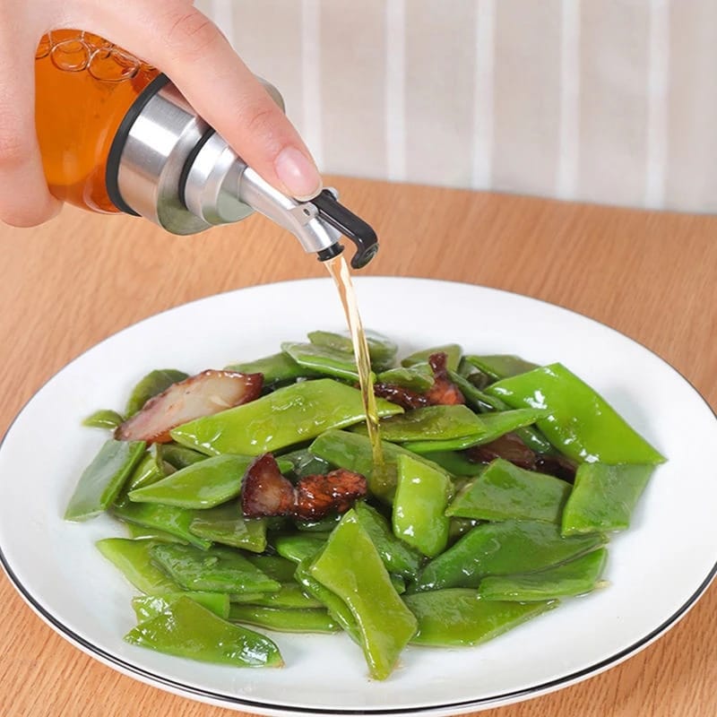 Leak Proof Oil Glass Oil Bottle Seasoning Bottle 100ml