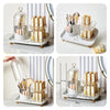 360 Twist Split Makeup Rack Spin Style Brush Holder & Lipstick Caddy Makeup Organizer