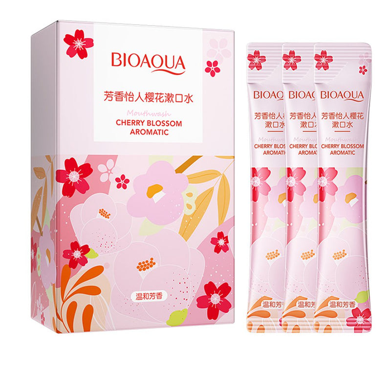 BIOAQUA Cherry Blossom Mouth Wash 20Pcs in Box