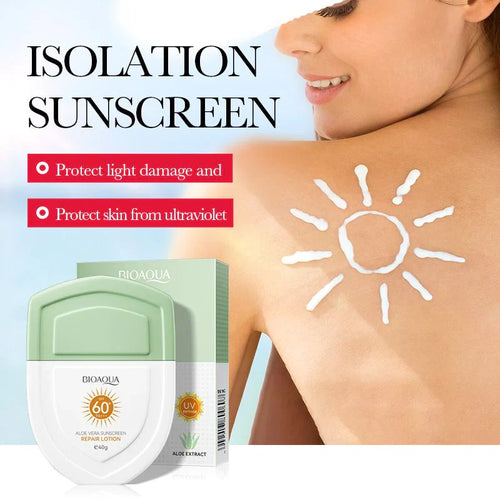 Bioaqua SPF60+ Pa+++ Aloe Vera Sunscreen Repair Lotion 40g