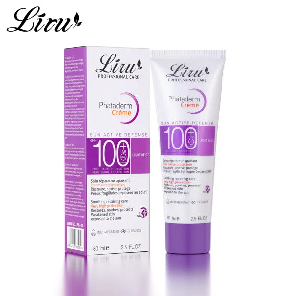 Liru Phataderm Creme Sun Active Defense SPF100+ Face Body Sunscreen