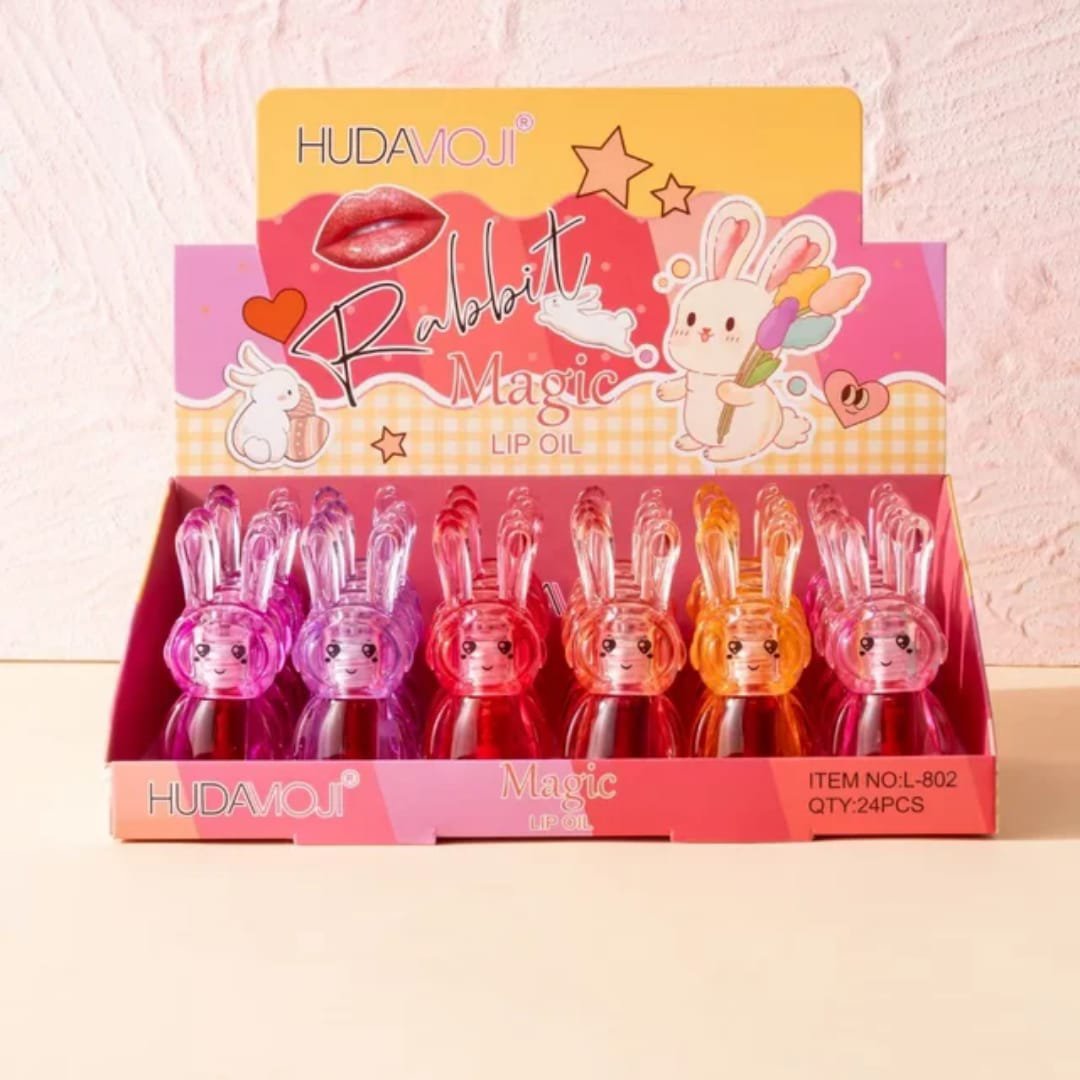 Hudamoji Rabbit Magic Lip Oil Pack of 6