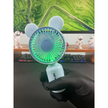 Cute Mini Portable USB Rechargeable Hand Fan Random Design