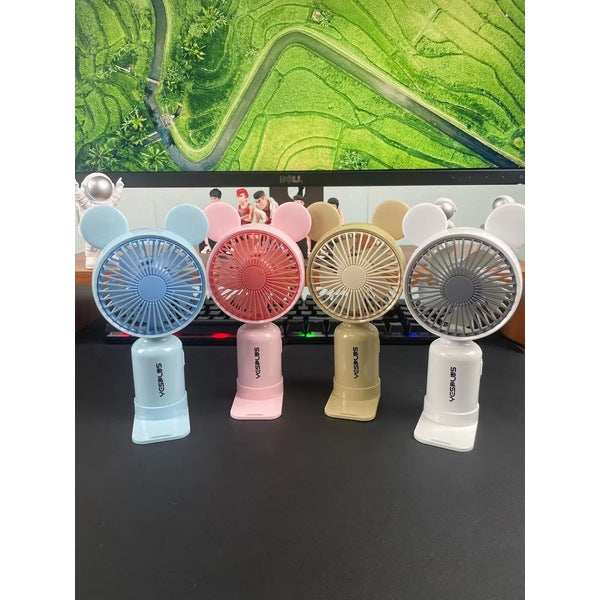Cute Mini Portable USB Rechargeable Hand Fan Random Design