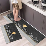 Set Of 2 Anti Slip Floor Mat Washable