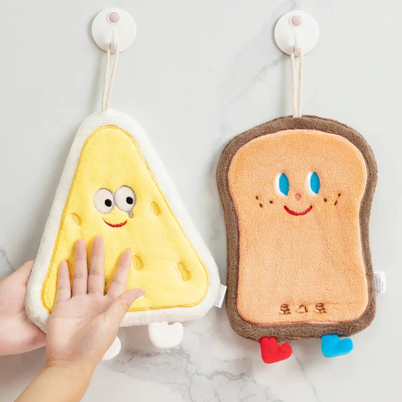 Cartoon Shape Coral Fleece Hand Towel