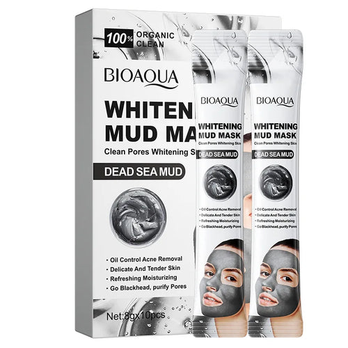 Bioaqua Dead Sea Mud Clean Pores Whitening Mud Mask 8g x 10Pcs