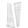 Stainless Steel BBQ Skewers Stick Round Handle Premium Quality Pack of 6