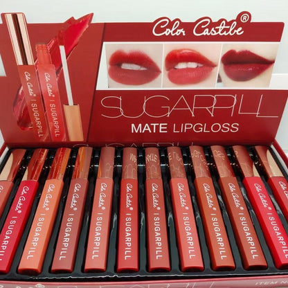 Color Castle Sugar Pill Matte Lip Gloss Set Of 12