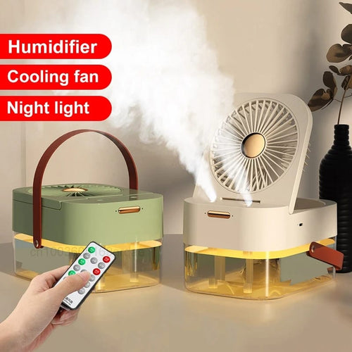 Portable Air Conditioner USB New Style 3in1 Purifying Humidifier Cooler And Night Light with Remote Control
