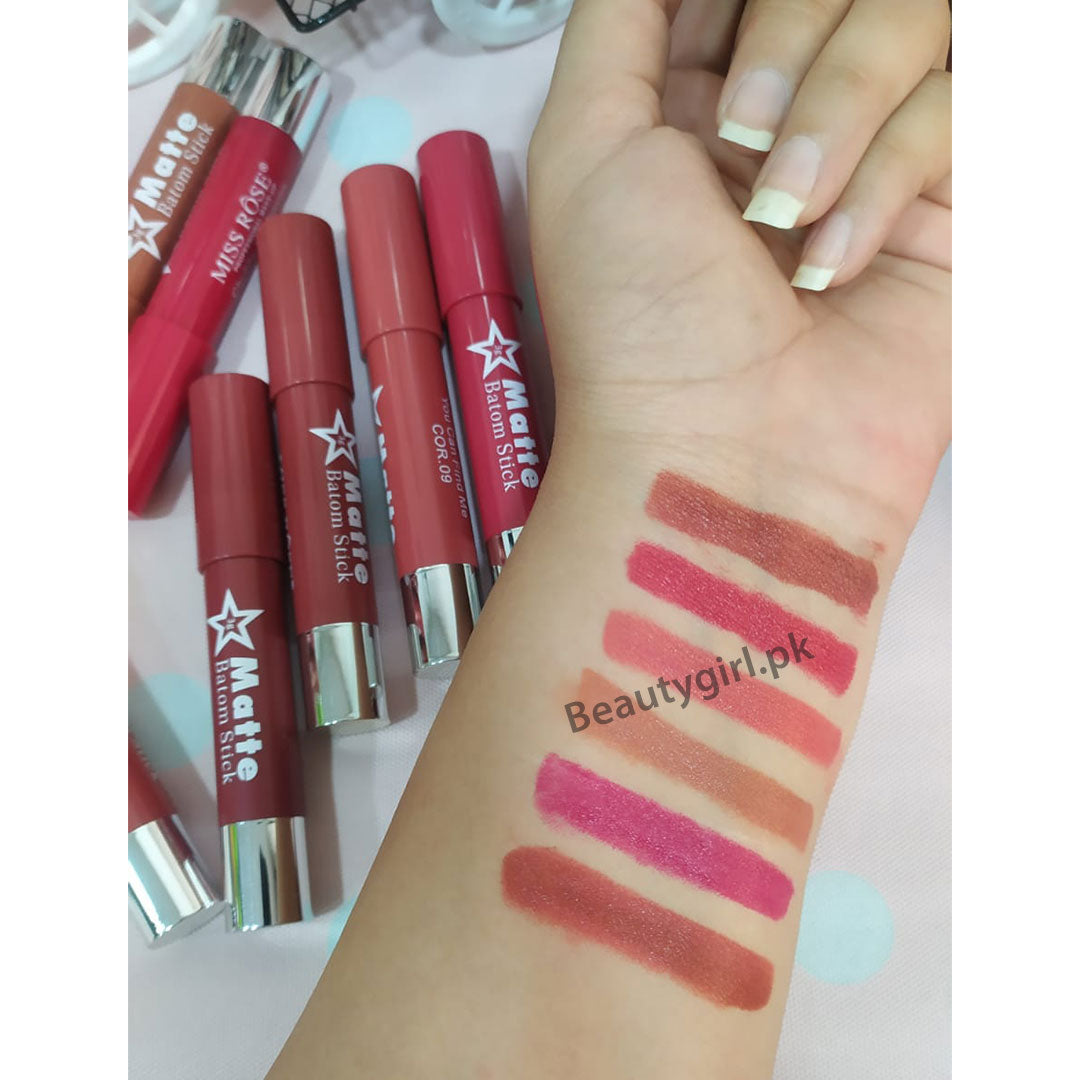 Miss Rose Lip Crayon 6pcs Set