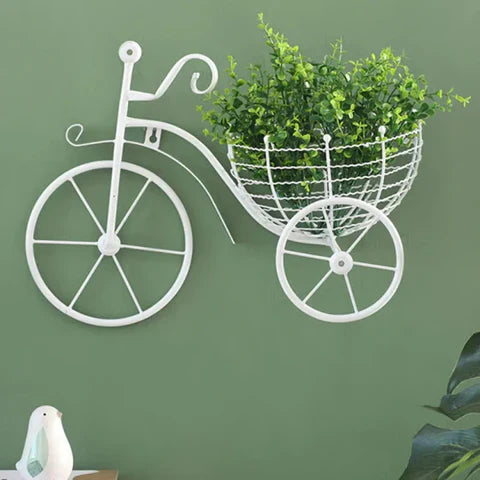 Bicycle Design Wall Basket For Home Decoration