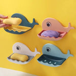 Little Whale Shapes Soap Dish Wall Mounted