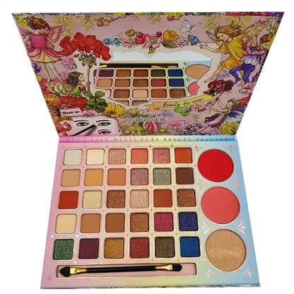 Igoodco 33 Colors Eye And Face Mullti Cube Fashion Palette Beauty For Ever Eyeshadow And Blusher Palette
