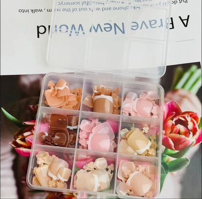 Nude French Look Stick-On Toe Nails