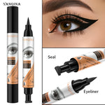 Yanqina 2in1 Double End Waterproof Stamp Eyeliner