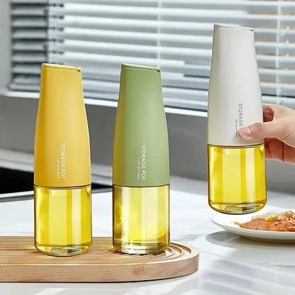 Glass Jar Oil Storage Bottle Oil Dispenser With Plastic Lid 500ml Capacity