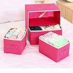 2 Layer Drawer Underwear Bra Handker Clothing Storage Box