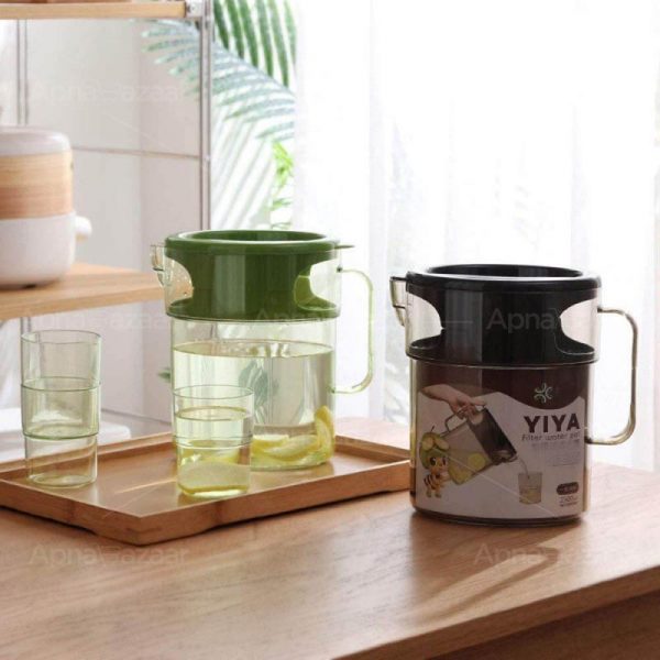 Durable Plastic Water Jug With 4Pcs Glass Set