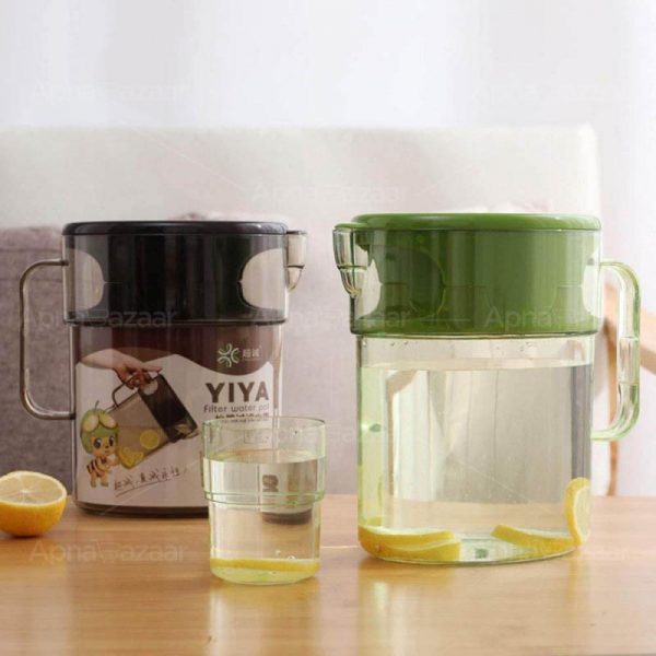 Durable Plastic Water Jug With 4Pcs Glass Set