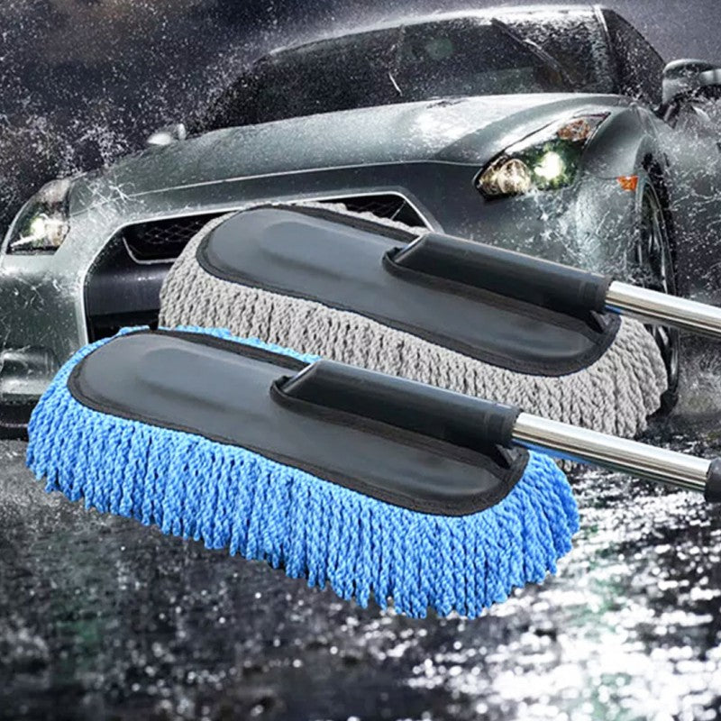 Multipurpose Telescoping Extendable Microfiber Car Cleaning Duster Brush