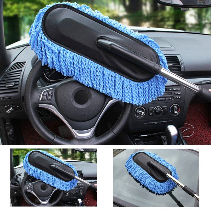 Multipurpose Telescoping Extendable Microfiber Car Cleaning Duster Brush