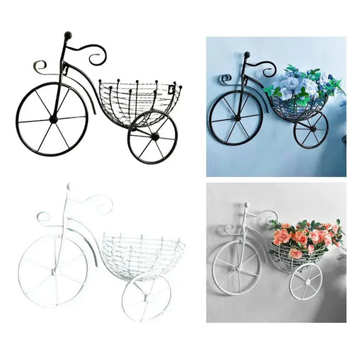 Bicycle Design Wall Basket For Home Decoration