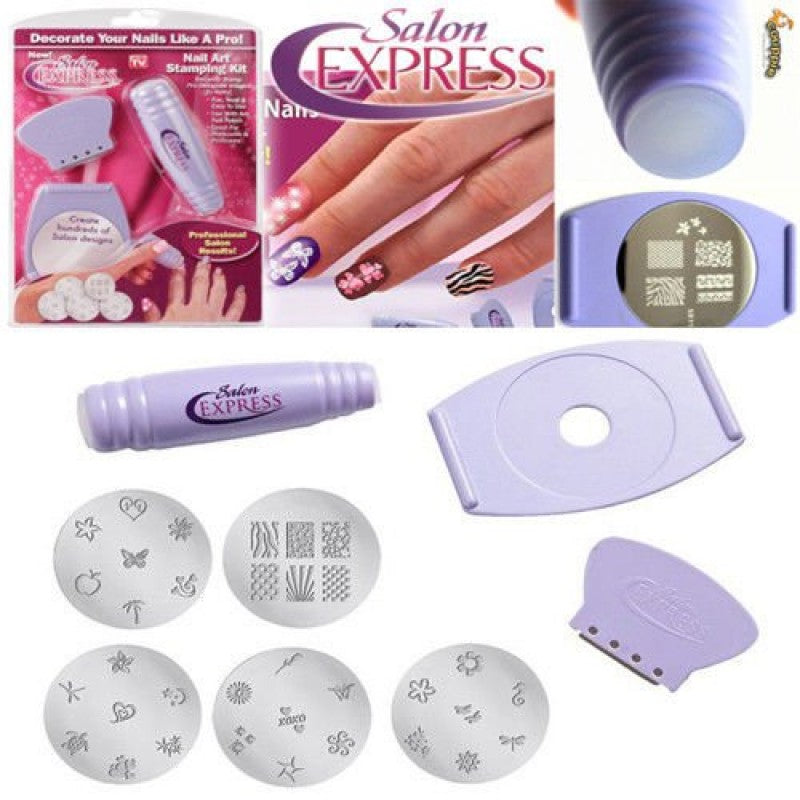 SALON EXPRESS Nail Art Stamping Kit