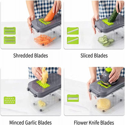 22Pcs Slicer Cutter Vegetable Chopper Grater For Kitchen Cooking Accessories Gadget