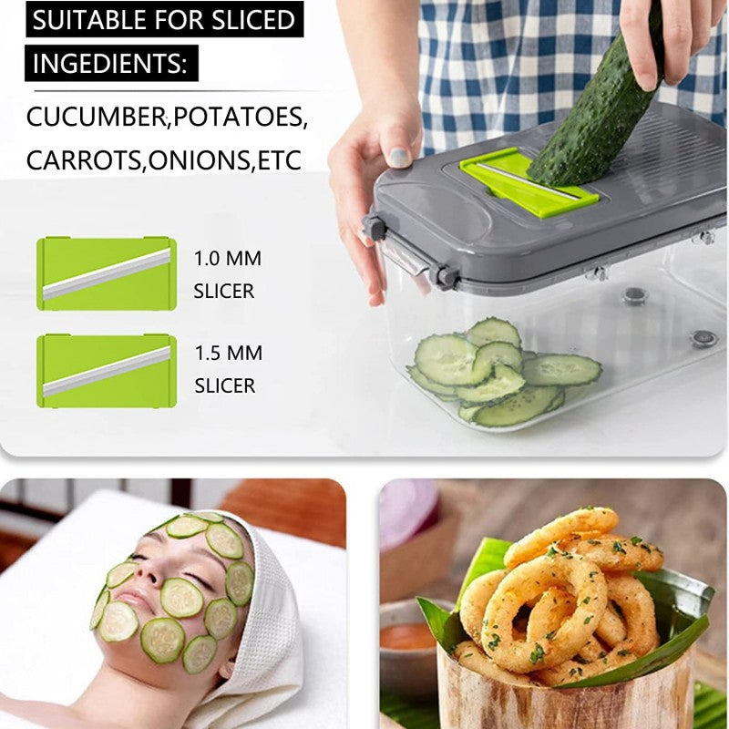 22Pcs Slicer Cutter Vegetable Chopper Grater For Kitchen Cooking Accessories Gadget