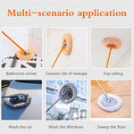 360° Rotatable Adjustable Extendable Cleaning Mop For Bathroom Floor Wall Bedroom