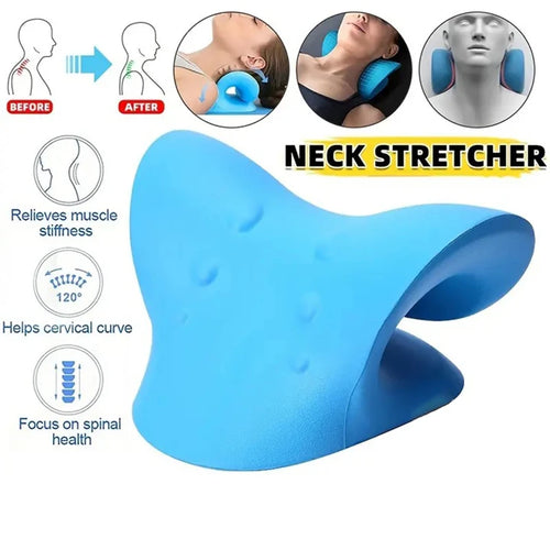 Neck And Shoulder Relaxer Cervical Traction Device Posture Corrector Relieves Neck Pain