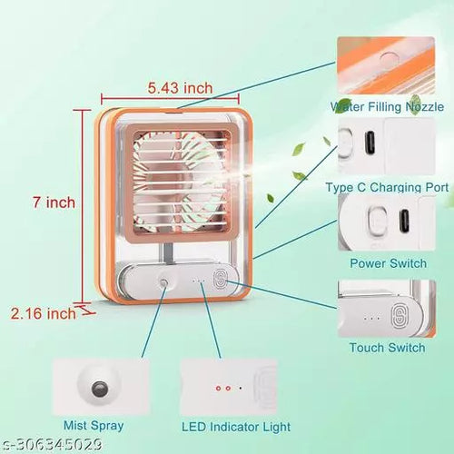 Rechargeable / Portable Water Spray Fan With 3 Speed High Quality