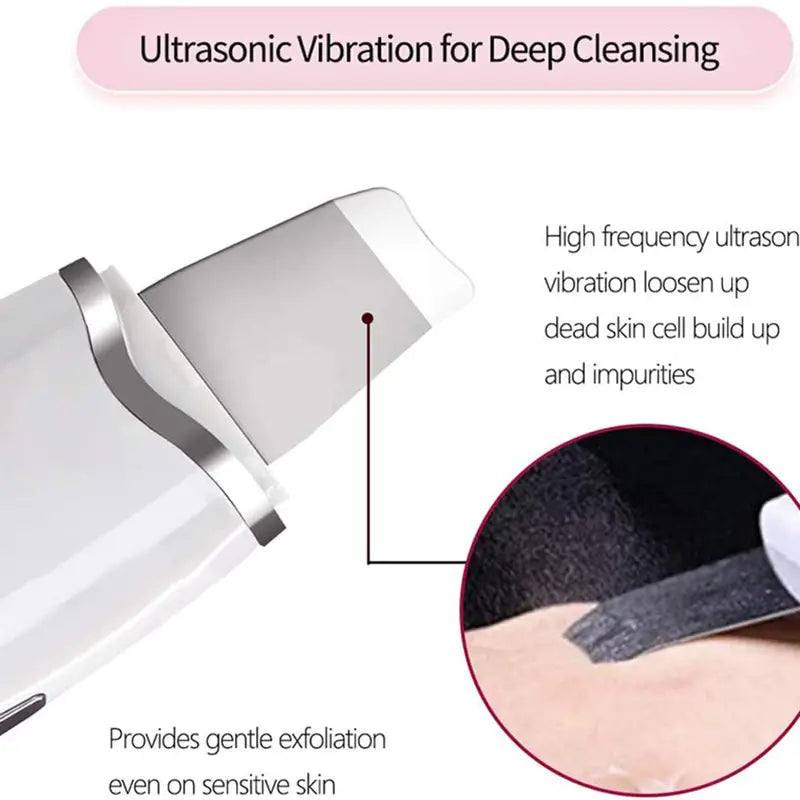 Home Face Pore Cleaning Massage Spatula Machine Exfoliating & Suctioning Blackheads & Acne