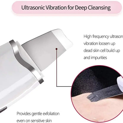 Home Face Pore Cleaning Massage Spatula Machine Exfoliating & Suctioning Blackheads & Acne