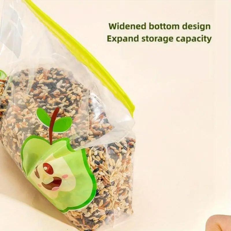 Reusable Zip Lock Bag Food Grade Transparent Storage Bag Refrigerator Fresh-keeping Bag Food Sealed Fruit Food Freezing Special