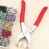 Metal Snap Button Pliers Hand Press Tool (50-Pcs Button Include)
