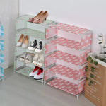 5 Layer Non Woven Fabric Oxford Shoe Rack Shoe Shelf Organizer