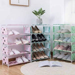 5 Layer Non Woven Fabric Oxford Shoe Rack Shoe Shelf Organizer